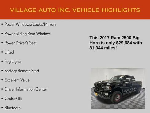 Used 2017 RAM 2500 Big Horn w/ Sport Appearance Group AWD/4WD image 14