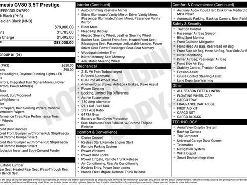 New 2025 Genesis GV80 3.5T Prestige image 8