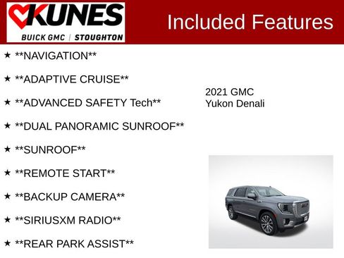 Used 2021 GMC Yukon Denali w/ Denali Premium Package image 2