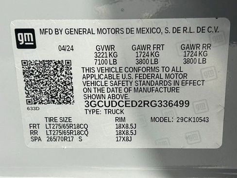 Used 2024 Chevrolet Silverado 1500 Custom Trail Boss AWD/4WD image 35