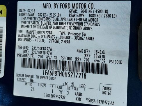 Used 2017 Ford Mustang Coupe RWD image 47