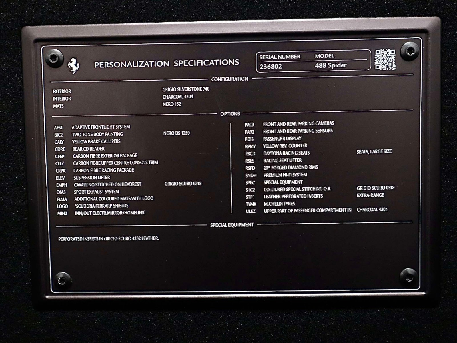 Certified 2018 Ferrari 488 Spider RWD image 14