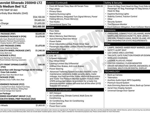 Used 2021 Chevrolet Silverado 2500 LTZ w/ LTZ Plus Package image 46