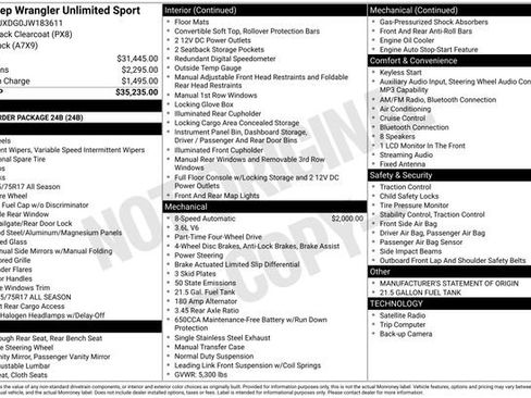 Used 2018 Jeep Wrangler Unlimited Sport image 2