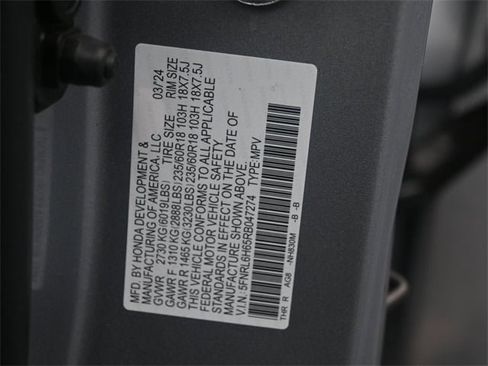Certified 2024 Honda Odyssey EX-L image 17