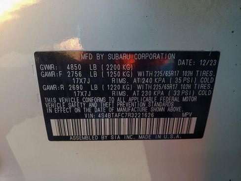 Used 2024 Subaru Outback Premium image 12