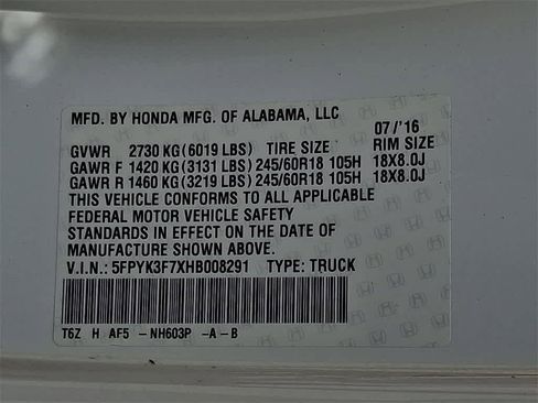 Used 2017 Honda Ridgeline RTL-E image 28