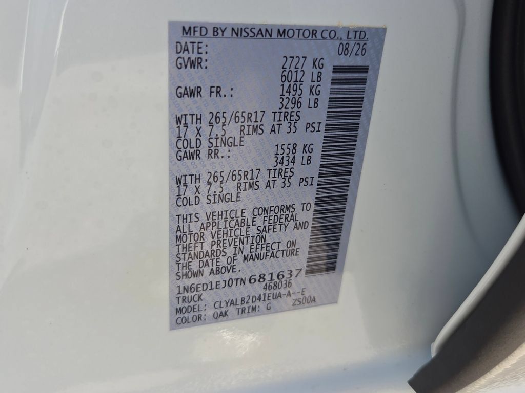 New 2026 Nissan Frontier SV w/ Tow Package RWD image 4