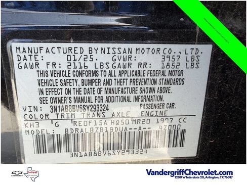 Used 2025 Nissan Sentra S FWD image 29