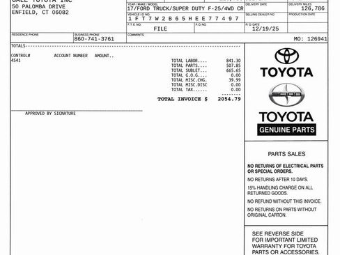 Used 2017 Ford F250 Lariat w/ Lariat Value Package image 13