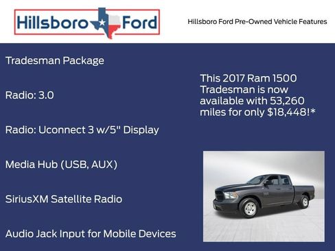 Used 2017 RAM 1500 Tradesman w/ Popular Equipment Group RWD image 6