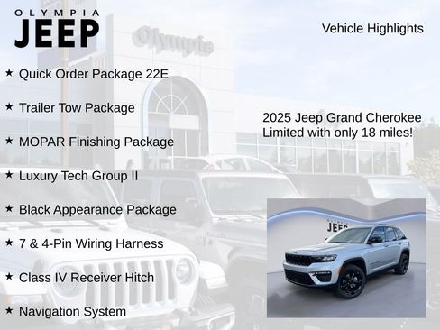 New 2025 Jeep Grand Cherokee Limited w/ Luxury Tech Group II image 6