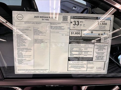 New 2025 Nissan Rogue SV image 71