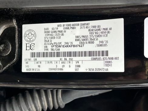 Used 2019 Ford F150 Platinum w/ Technology Package image 20