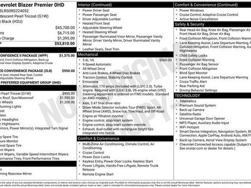 Used 2024 Chevrolet Blazer Premier w/ Driver Confidence II Package AWD/4WD image 4