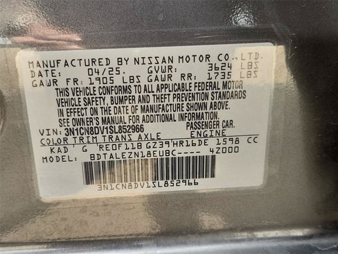 Used 2025 Nissan Versa S w/ S Plus Package FWD image 30