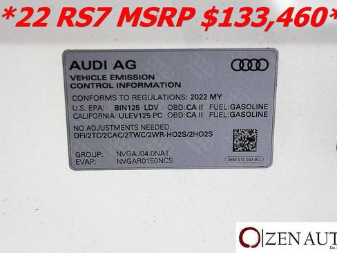 Used 2022 Audi RS 7 Sportback w/ Carbon Optic Package image 67