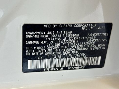 Certified 2024 Subaru Crosstrek 2.0i Premium AWD/4WD image 27