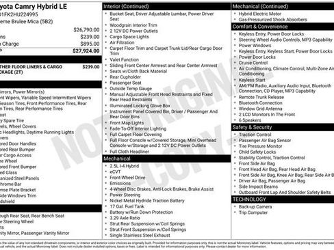 Used 2017 Toyota Camry LE image 16