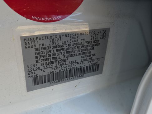 Certified 2026 Nissan Sentra S w/ Floor Mat Package FWD image 16