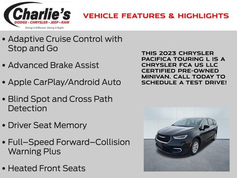 Certified 2023 Chrysler Pacifica Touring-L image 7