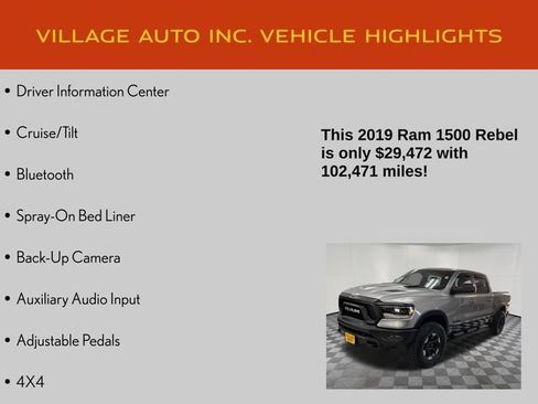 Used 2019 RAM 1500 Rebel w/ Rebel Level 2 Equipment Group AWD/4WD image 21