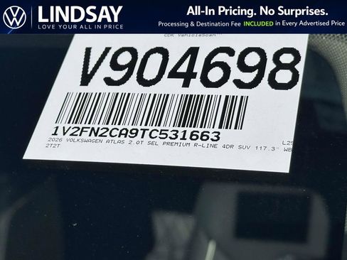 New 2026 Volkswagen Atlas SEL Premium R-Line AWD/4WD image 23