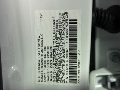 Used 2024 Honda Accord EX image 37