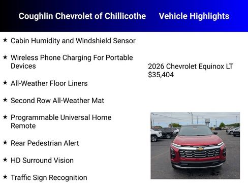 New 2026 Chevrolet Equinox LT w/ Convenience Package II FWD image 20