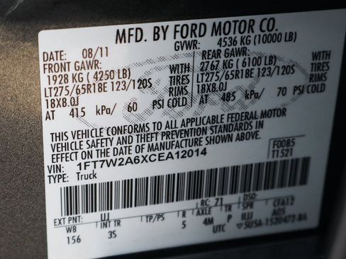 Used 2012 Ford F250 XLT w/ XLT Premium Pkg image 49