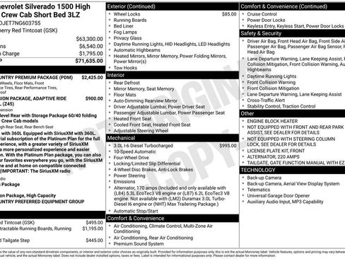 Certified 2022 Chevrolet Silverado 1500 High Country w/ High Country Premium Package AWD/4WD image 5