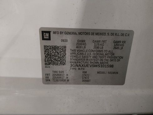 Used 2021 Chevrolet Equinox LT AWD/4WD image 33
