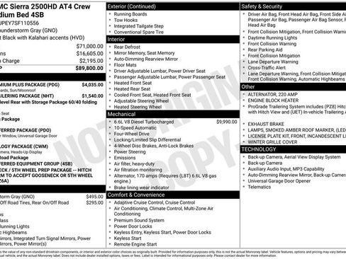 Used 2025 GMC Sierra 2500 AT4 w/ AT4 Premium Plus Package AWD/4WD image 3