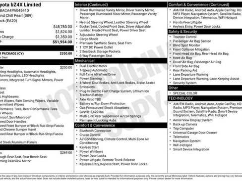 Used 2023 Toyota bZ4X Limited w/ Weather Package image 15