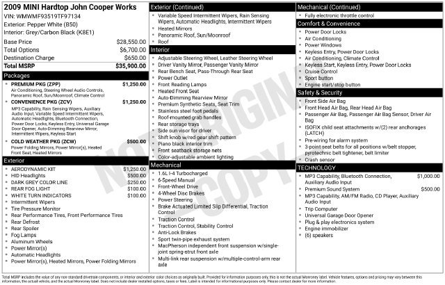 Used 2009 MINI Cooper John Cooper Works FWD image 17