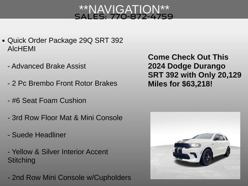 Used 2024 Dodge Durango SRT AWD/4WD image 6