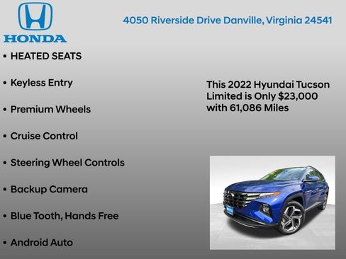 Used 2022 Hyundai Tucson Limited w/ Cargo Package AWD/4WD image 7