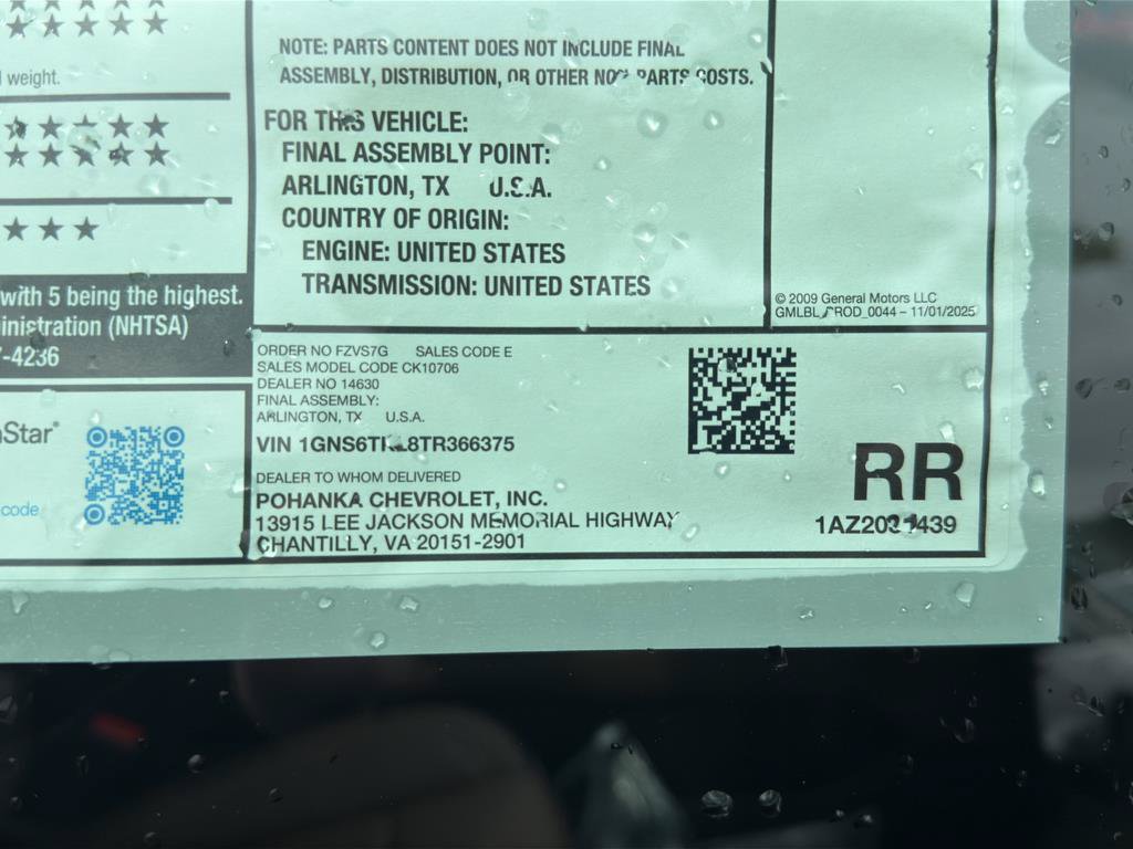 New 2026 Chevrolet Tahoe High Country AWD/4WD image 32