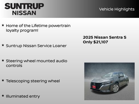 Certified 2025 Nissan Sentra S FWD image 8
