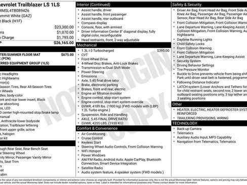 New 2026 Chevrolet TrailBlazer LS image 4