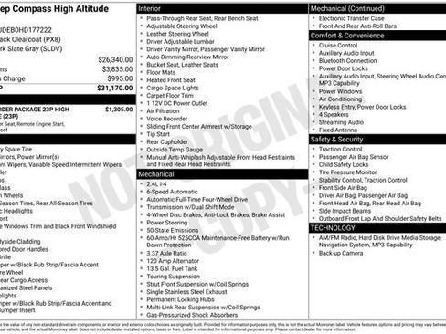 Used 2017 Jeep Compass High Altitude image 19