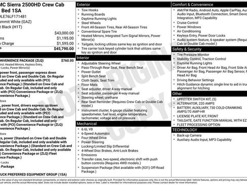 Certified 2020 GMC Sierra 2500 Base w/ Fleet Convenience Package image 5