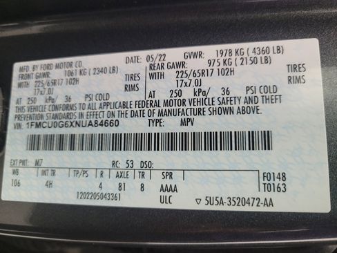Used 2022 Ford Escape SE w/ Cold Weather Package FWD image 33