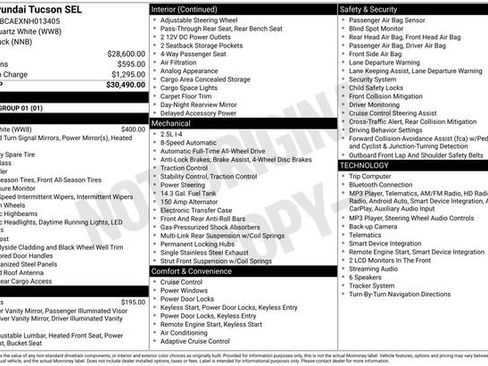 Used 2022 Hyundai Tucson SEL AWD/4WD image 4