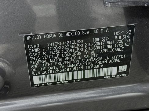 Certified 2024 Honda HR-V LX image 40