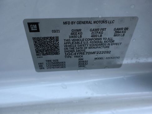 Used 2021 Chevrolet Silverado 2500 High Country w/ Technology Package image 57