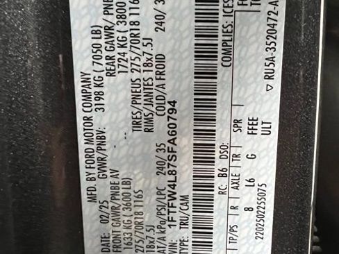 Used 2025 Ford F150 Tremor w/ Equipment Group 402A High image 58