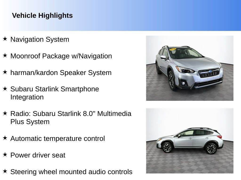 Used 2019 Subaru Crosstrek 2.0i Limited w/ Moonroof Package w/Navigation AWD/4WD image 2