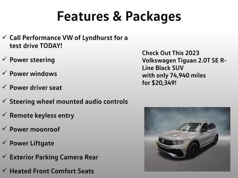 Used 2023 Volkswagen Tiguan SE R-Line AWD/4WD image 4