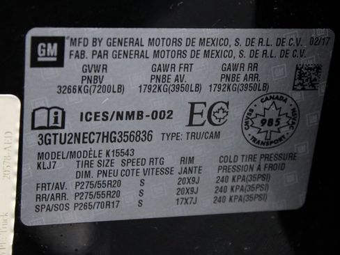 Used 2017 GMC Sierra 1500 SLT AWD/4WD image 68
